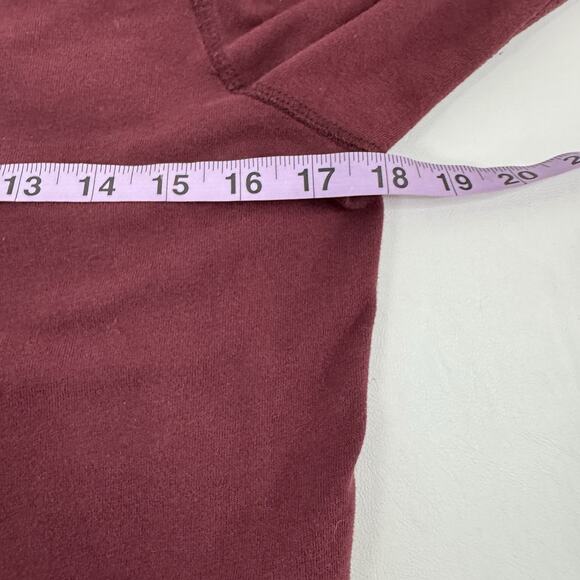 Y2K Hollister Long Sleeve Shirt Mens Size Small Burgundy Surf Thick Stretch - Picture 6 of 8